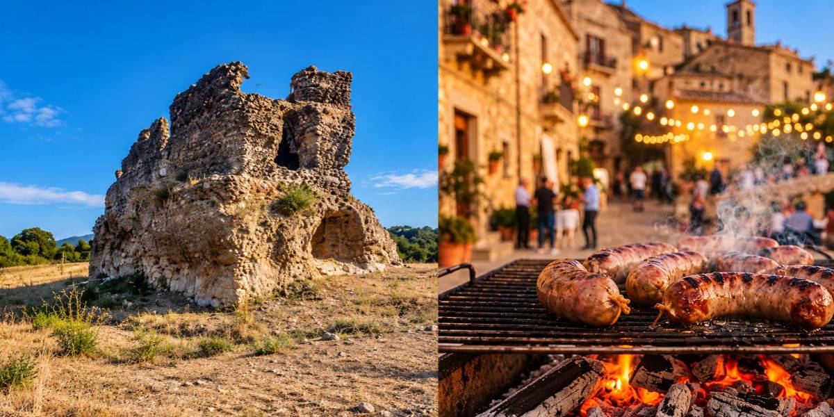 La Cisterna del castellaccio e la sagra della salsiccia a Morlupo - Lazio La Cisterna del castellaccio e la sagra della salsiccia a Morlupo - Lazio