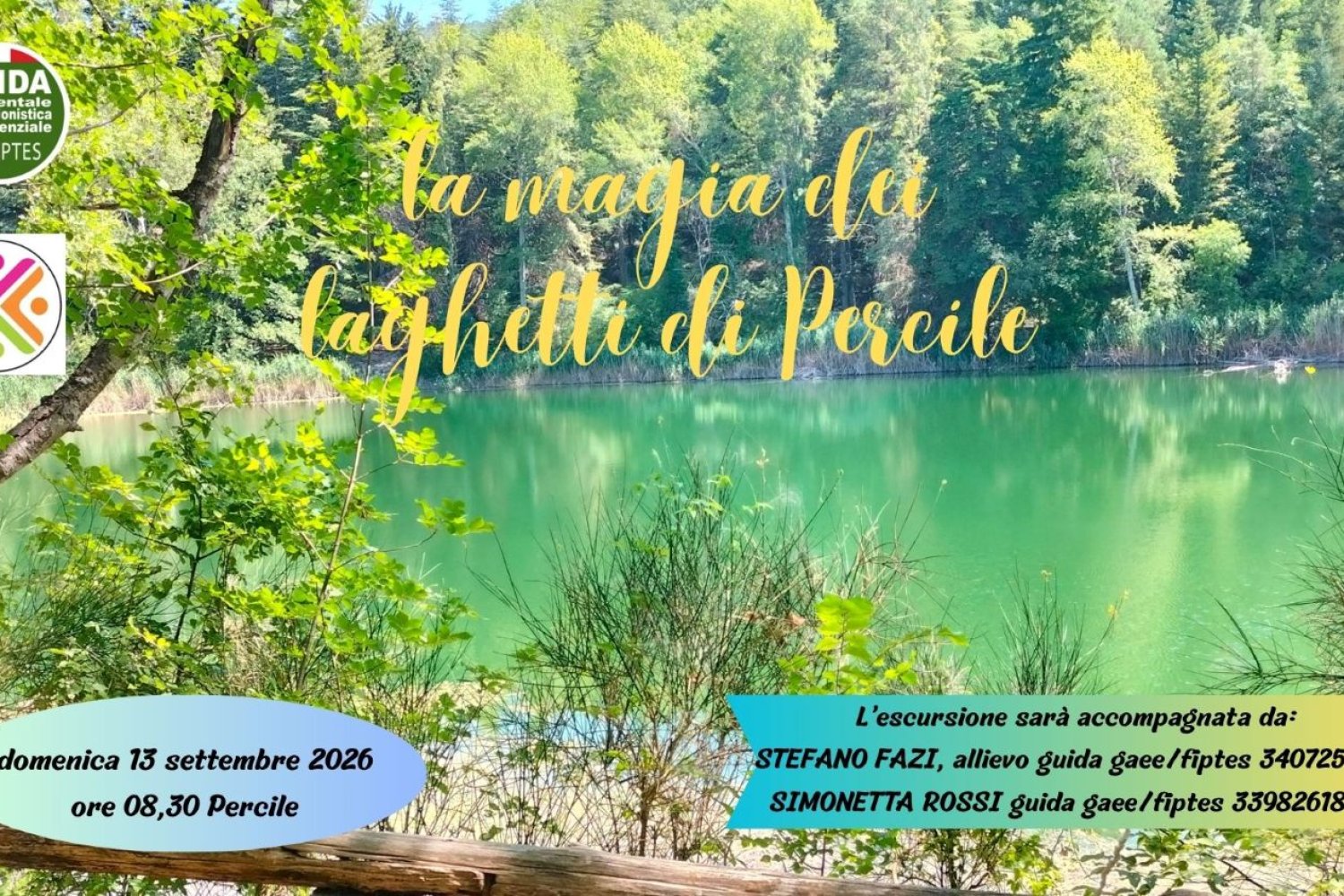 la magia dei laghetti di Percile
