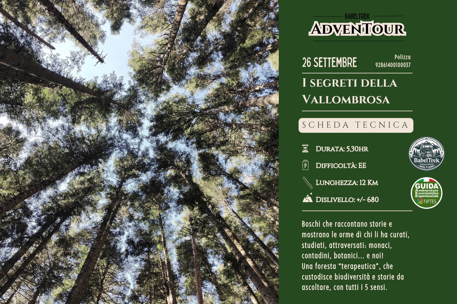 BabelTrek AdvenTour — I SEGRETI DELLA VALLOMBROSA