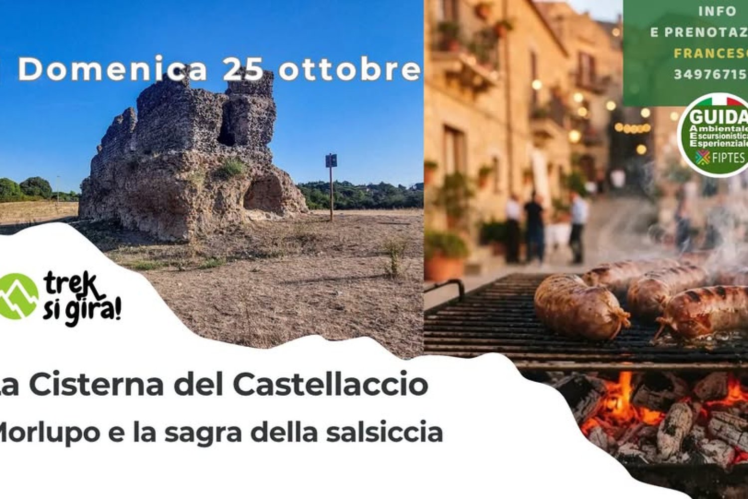 La Cisterna del castellaccio e la sagra della salsiccia a Morlupo | Domenica 25 ottobre