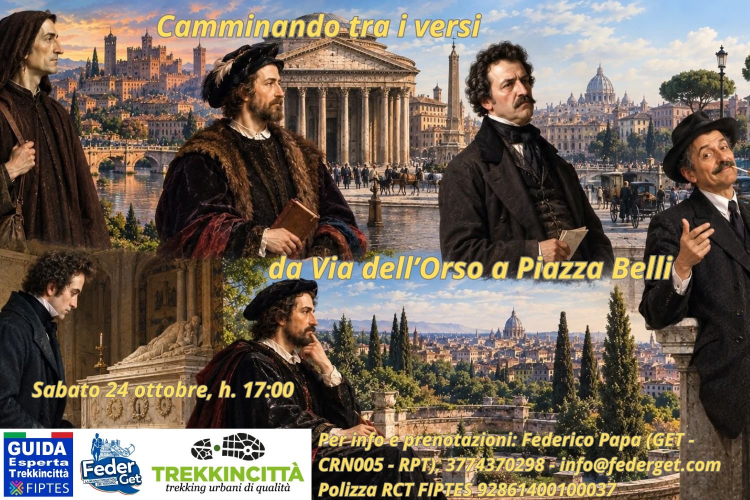 “Camminando tra i versi – Da Via dell’Orso a Piazza Belli”.