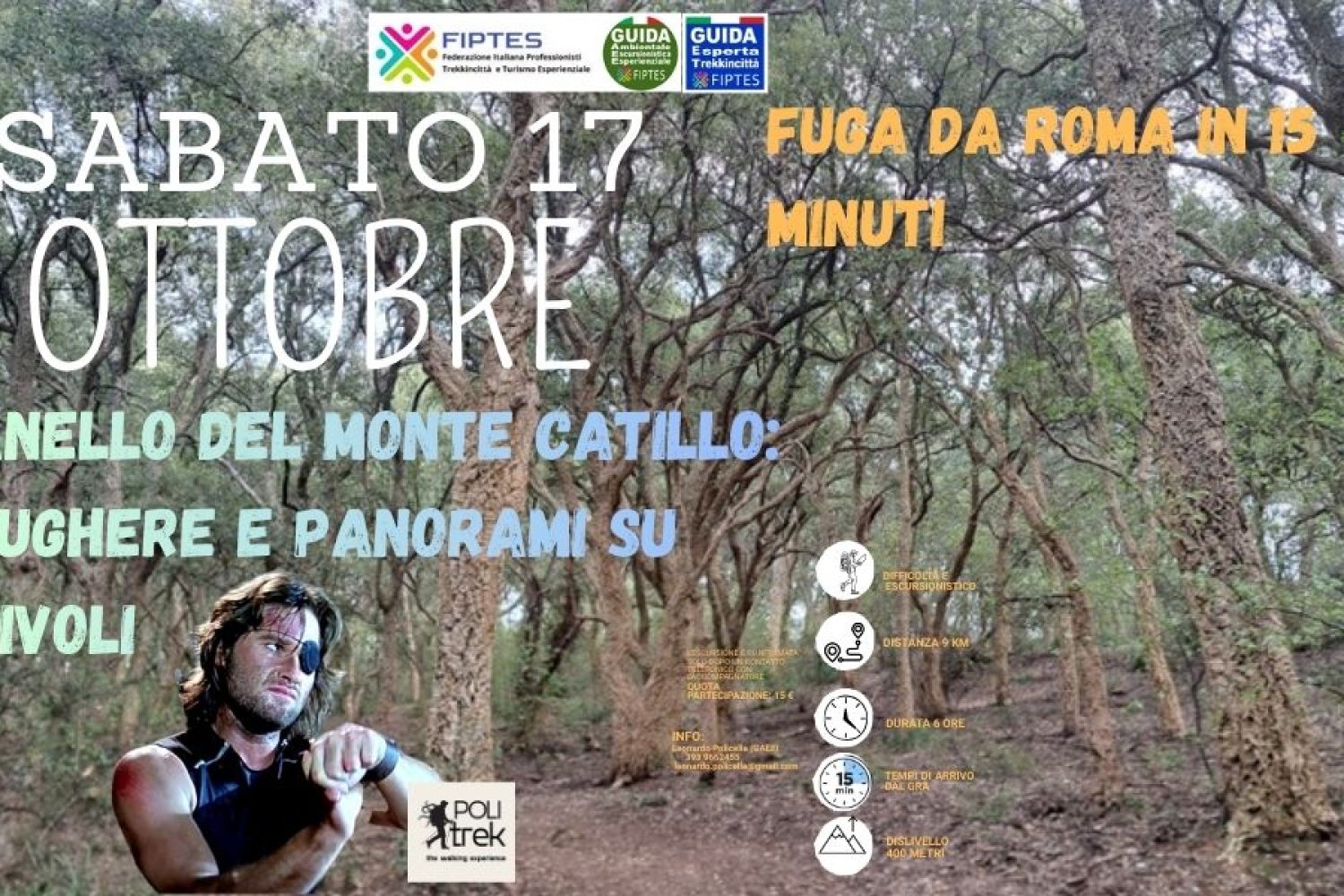 “Anello del Monte Catillo: sughere e panorami su Tivoli”.