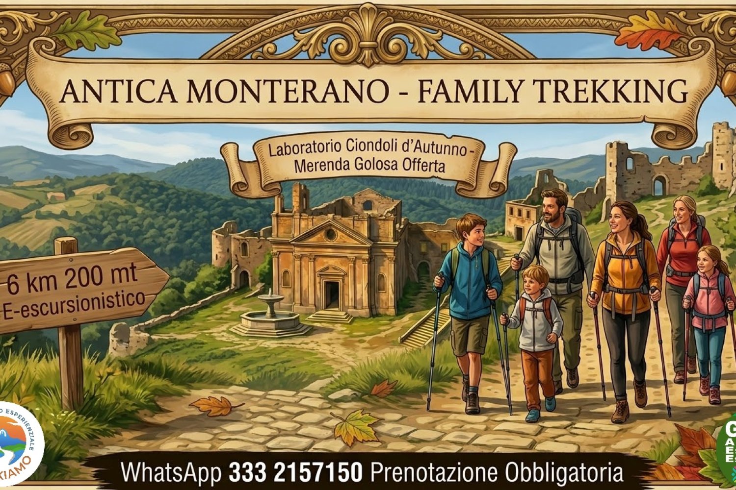 Familytrekking Antica Monterano