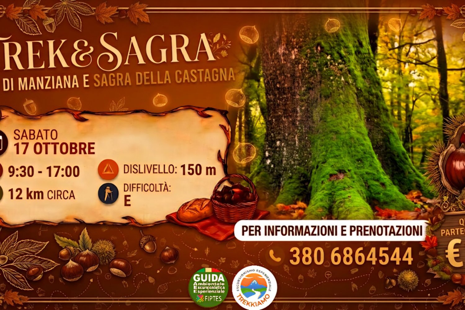 Trek&Sagra della castagna Manziana