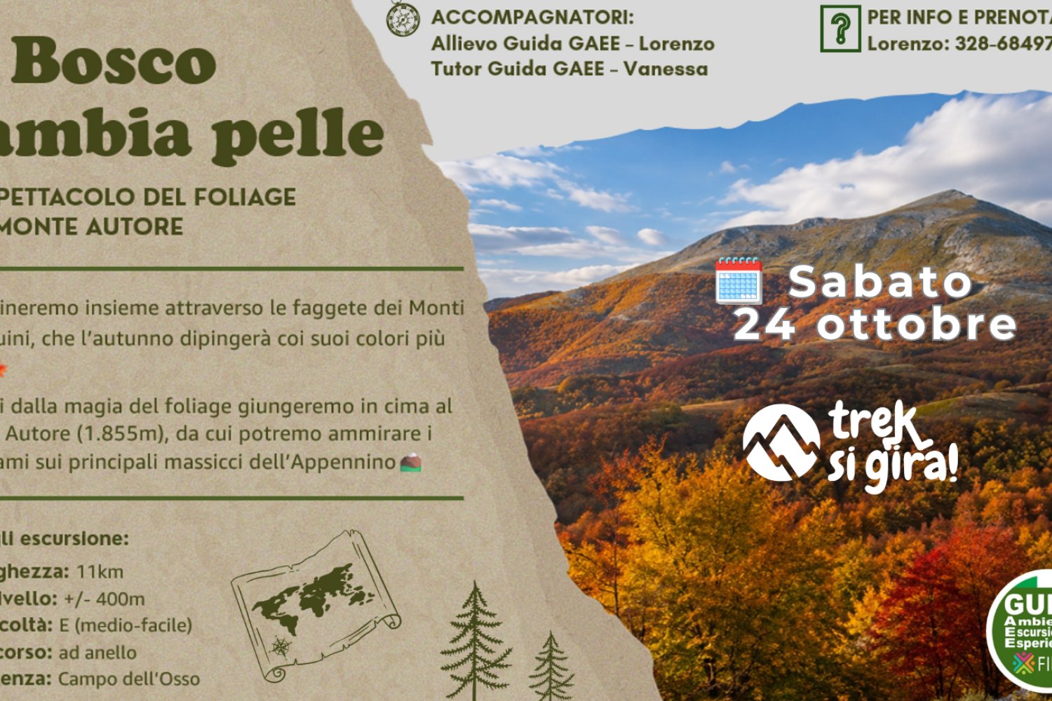 Il bosco cambia pelle | Monte Autore e Foliage | Sabato 24 Ottobre