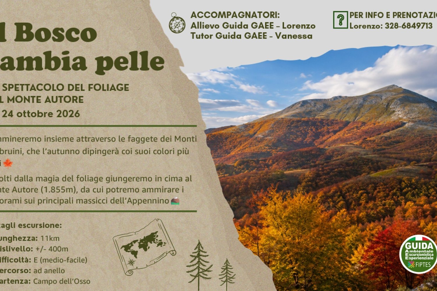 Il Bosco Cambia Pelle – Lo spettacolo del foliage sul Monte Autore