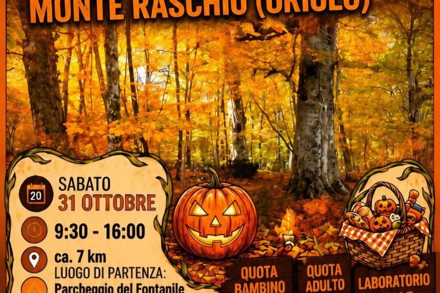 Familytrekking nella faggeta del Monte Raschio edizione Halloween