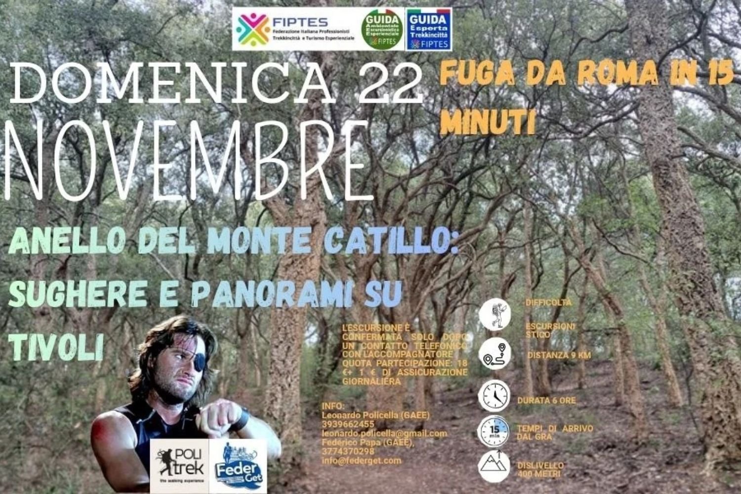 “Anello del Monte Catillo: sughere e panorami su Tivoli”.