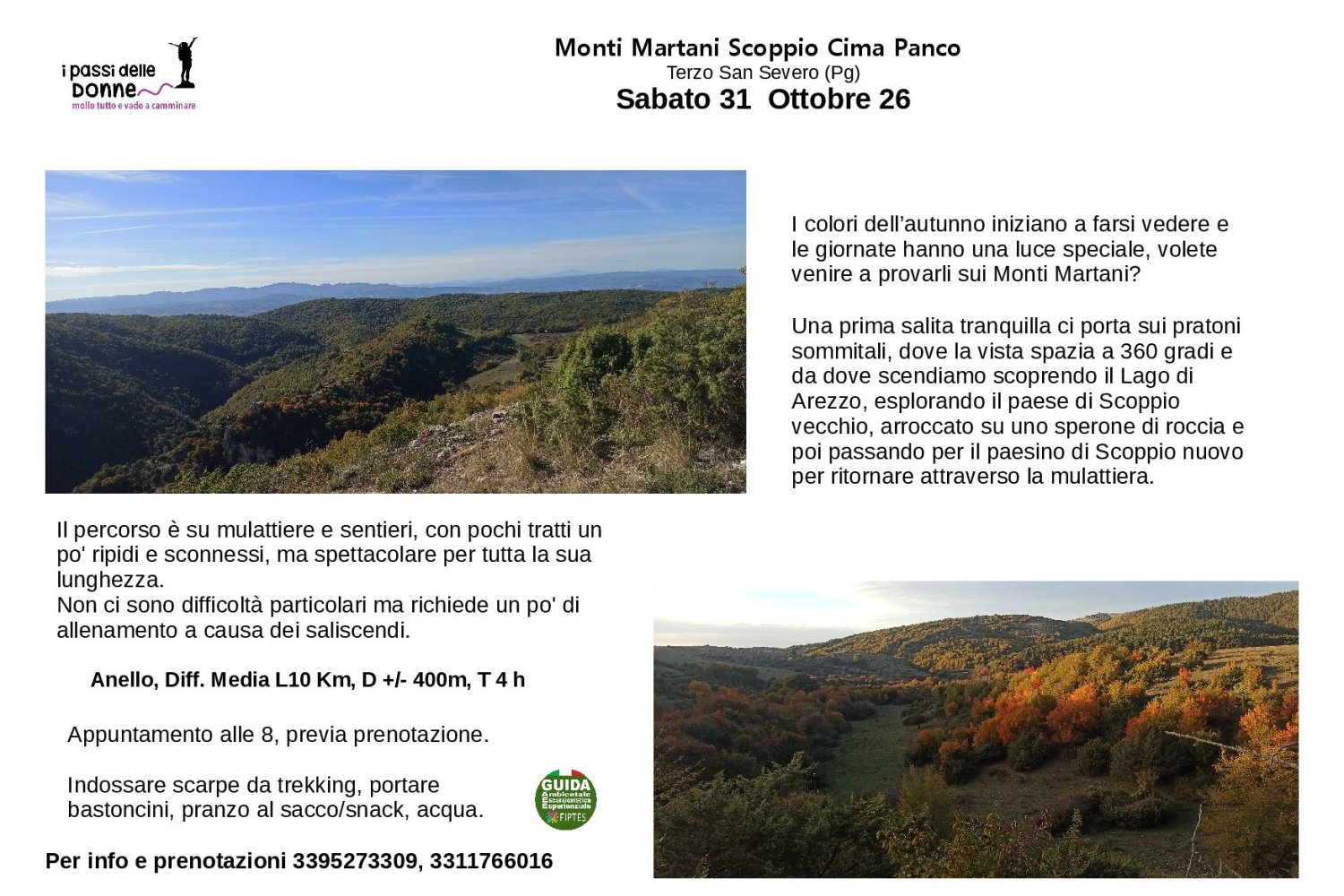 Monti Martani, Scoppio e Cima Panco