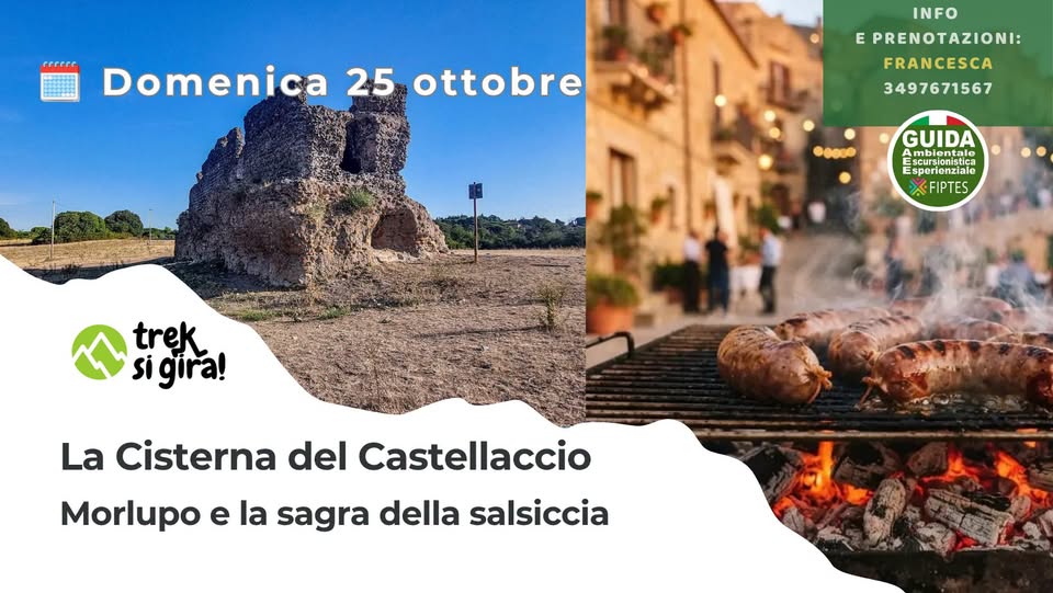 La Cisterna del castellaccio e la sagra della salsiccia a Morlupo | Domenica 25 ottobre