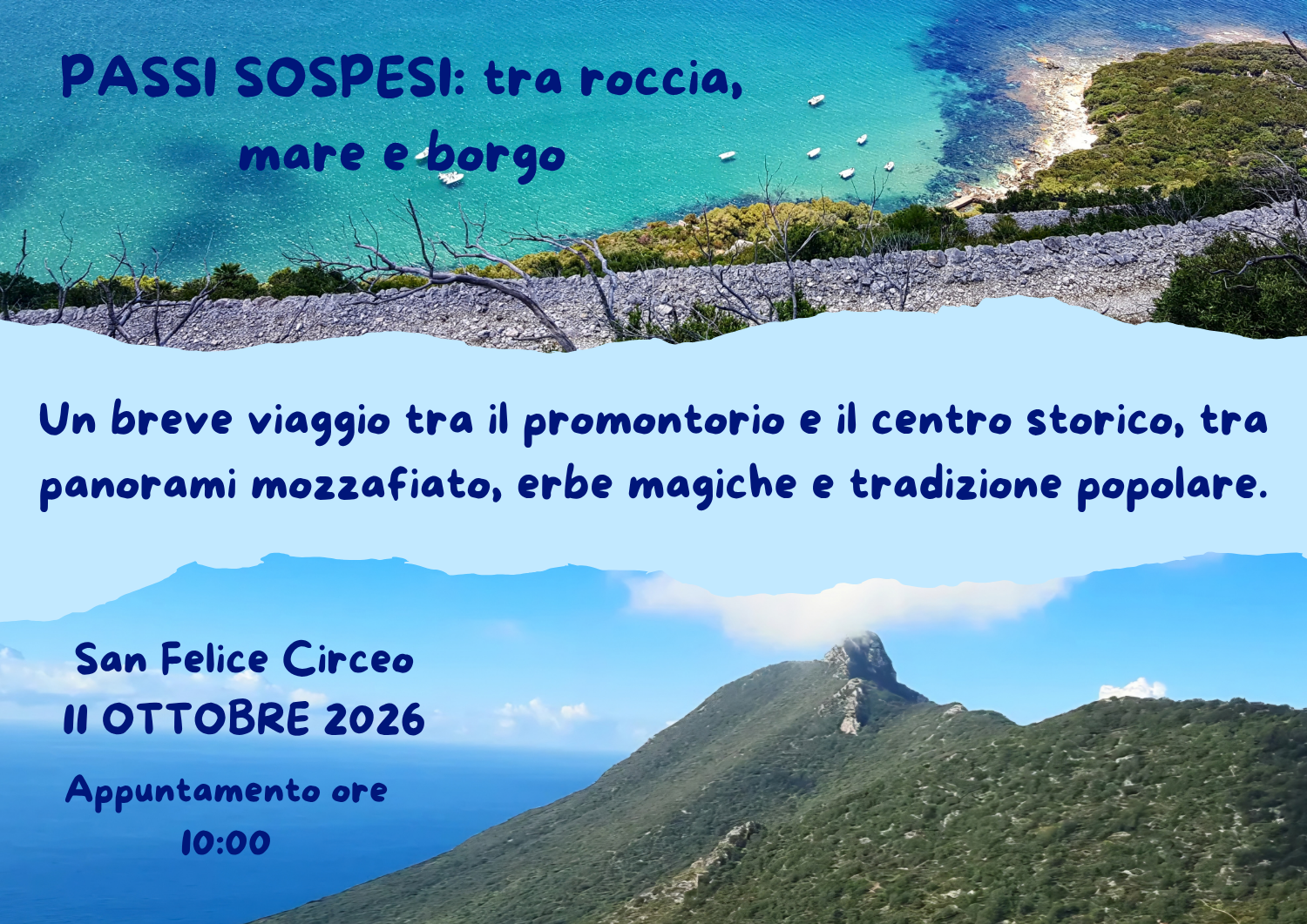 PASSI SOSPESI: tra roccia, mare e borgo