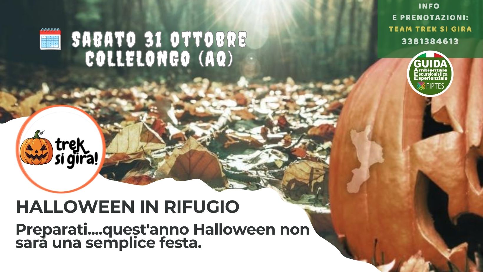 HALLOWEEN IN RIFUGIO | 31 Ottobre | Collelongo