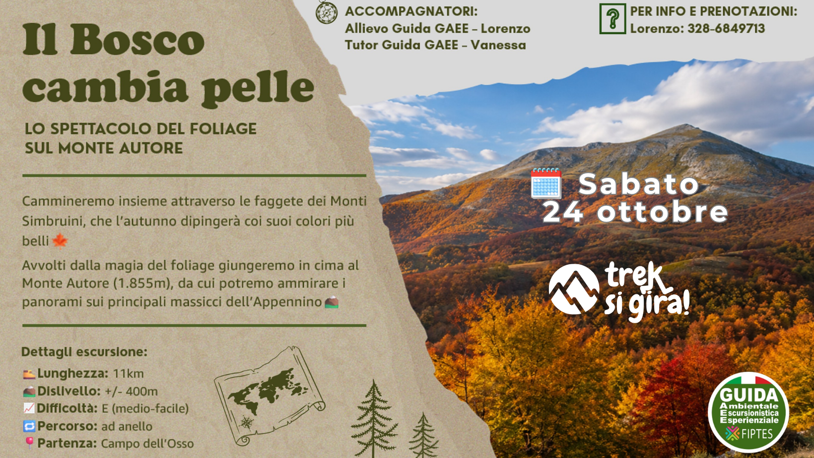 Il bosco cambia pelle | Monte Autore e Foliage | Sabato 24 Ottobre