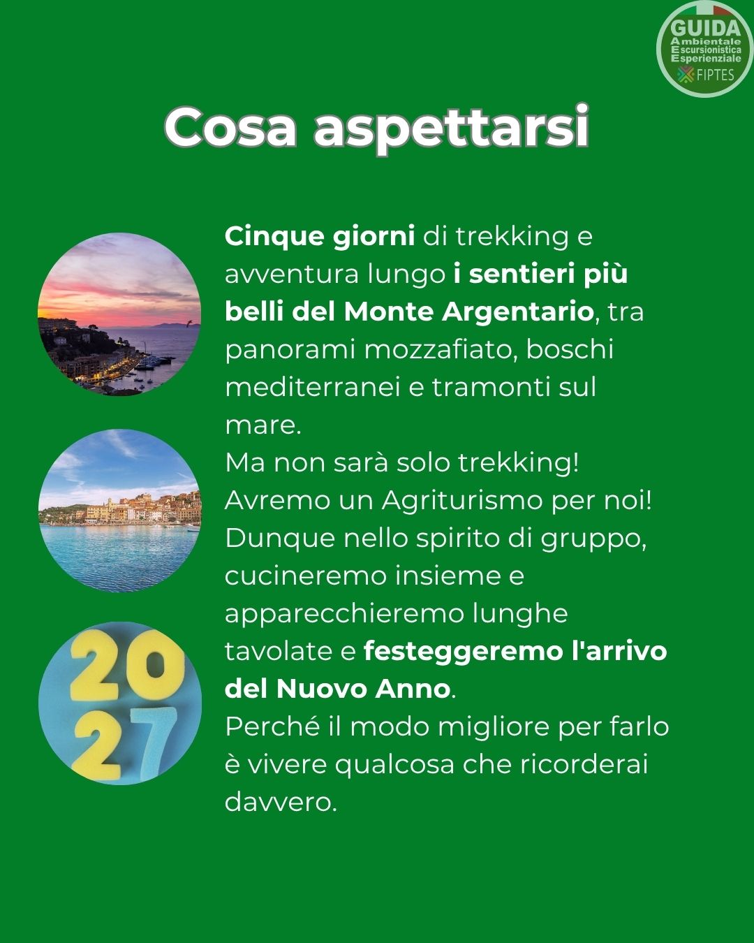 CAPODANNO 2027 | MONTE ARGENTARIO | 30 DIC 2026 – 03 GEN 2027